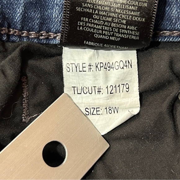 KUT from the Kloth Catherine Boyfriend Jeans Blue Denim Stretch Plus Size 18 W - Picture 12 of 12